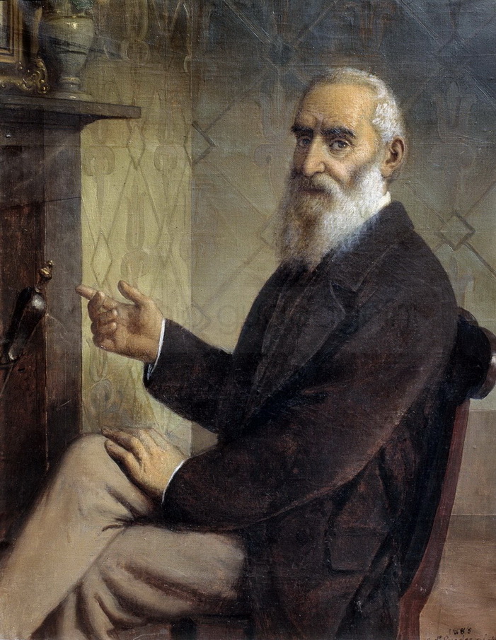 Ritratto di Battista Guarneri - 1888 - olio su tela cm. 95x75 - coll.privata - esposto alla mostra del 2015 a Passirano